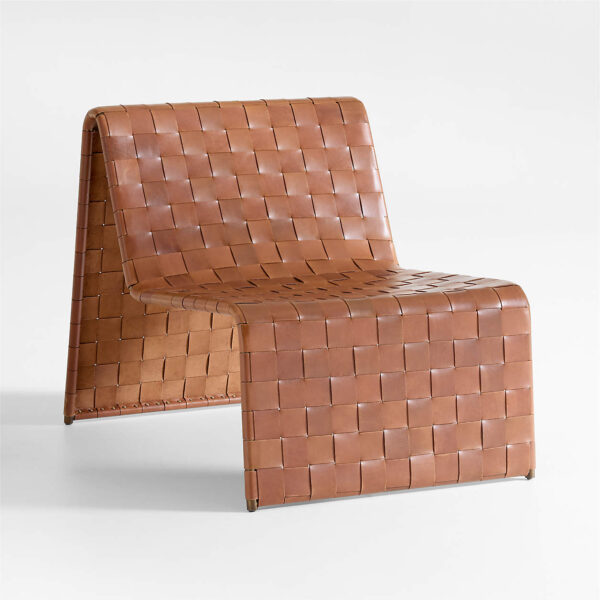 Saddle Leather Accent Chair - Image 6