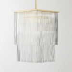 Stellar 2-Tier Square Glass Pendant Light