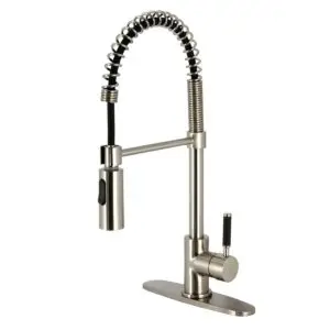Kingston Sona LS2720NYL - New York Single-Handle Pull-Down Kitchen Faucet - Brush Nickel
