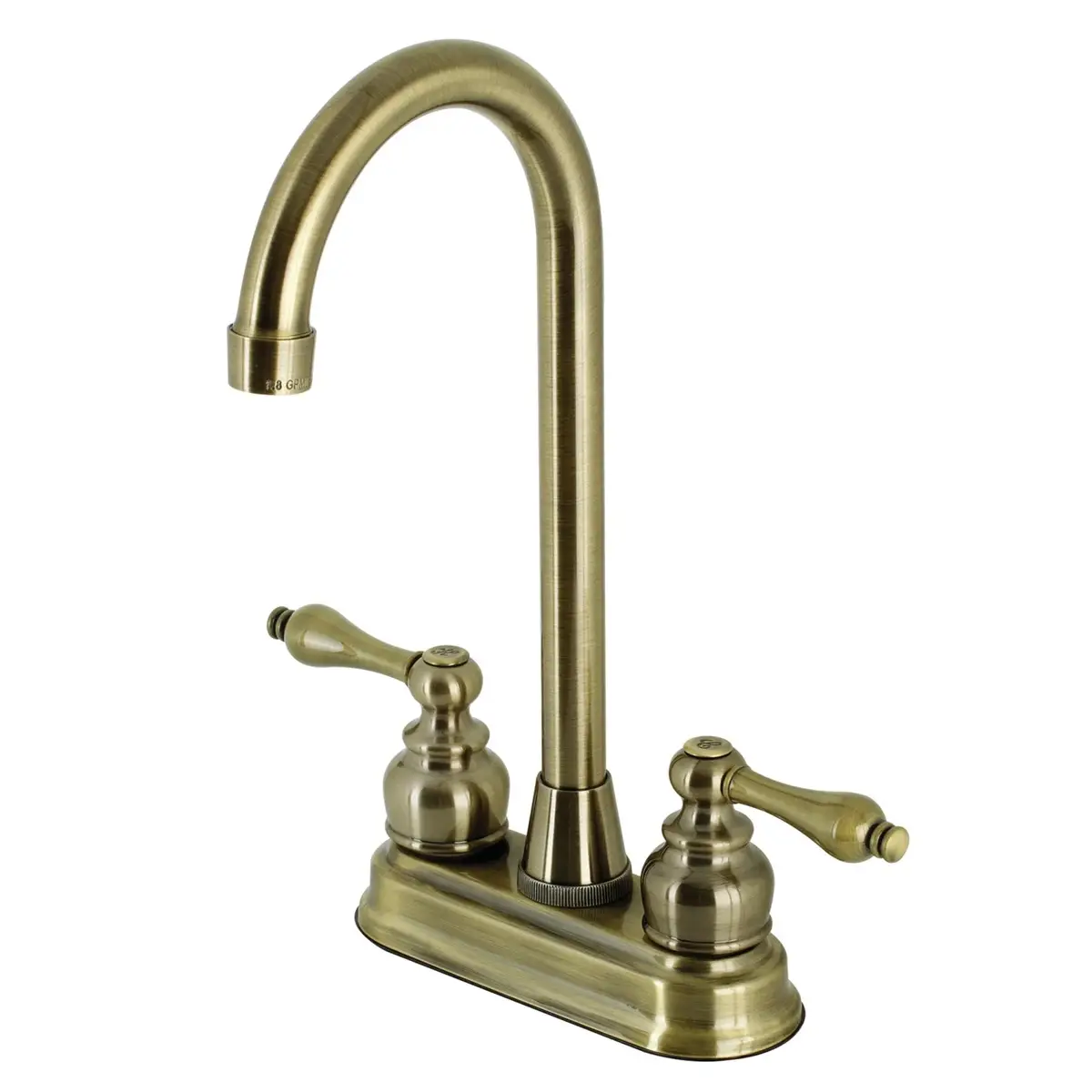 Kingston Tulare KB491AL - Victorian Two-Handle 2-Hole Deck Mount Bar Faucet - Image 5