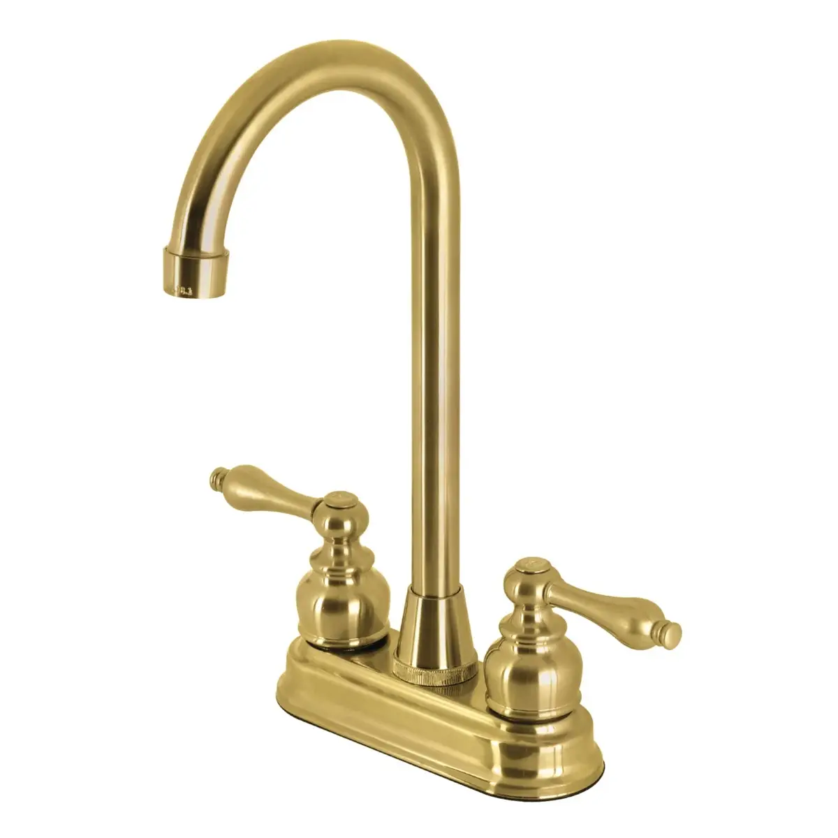 Kingston Tulare KB491AL - Victorian Two-Handle 2-Hole Deck Mount Bar Faucet
