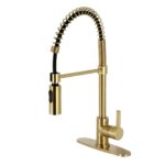 Kingston Sona LS877CTLAB - Continental Single-Handle 1-Hole Deck Mount Pre-Rinse Kitchen Faucet