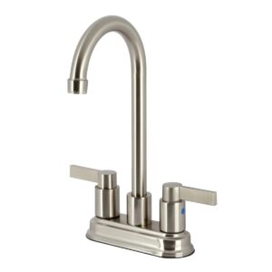 Kingston Tulare KB8497NDL - NuvoFusion Two-Handle 2-Hole Deck Mount Bar Faucet