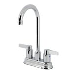 Kingston Tulare KB8493DL - Concord Two-Handle 2-Hole Deck Mount Bar Faucet, Antique Brass
