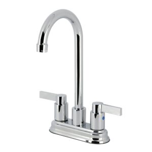 Kingston Tulare KB8493DL - Concord Two-Handle 2-Hole Deck Mount Bar Faucet, Antique Brass
