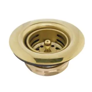 Kingston Tacoma K461BMB Stainless Steel Bar Sink Basket Strainer with Brass Nut