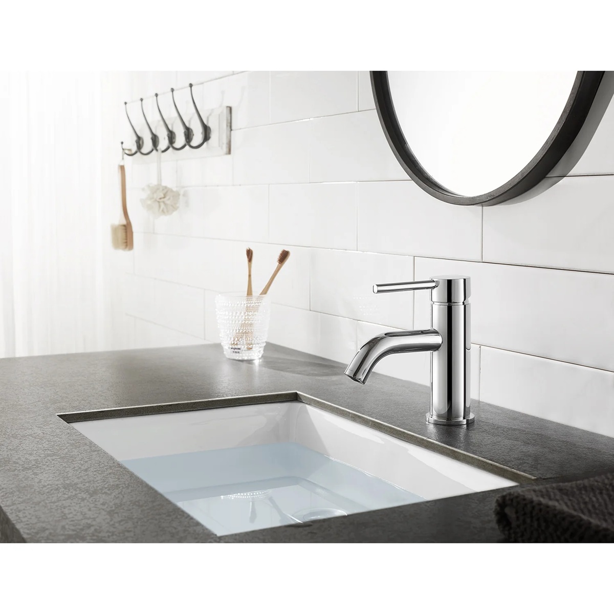 Kingston Sona LS8221DL - Polished Chrome Concord One-Handle 1-Hole Bathroom Faucet with Push Pop-Up Drain - Image 3