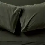 Favorite Washed Organic Cotton Ficus Green Bed Sheet Set