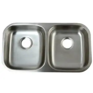 Kingston Loft GKUD32194 32-Inch Stainless Steel Double Bowl Undermount Kitchen Sink