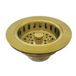 Kingston Made To Match 3-1/2 Inch Kitchen Sink Basket Strainer Only - Brushed Brass