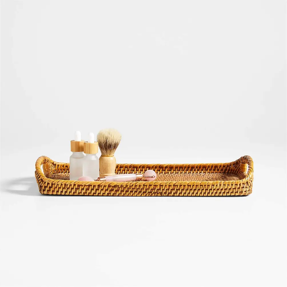 Sedona - Honey, Grey, and White Bath Storage Set - Image 11