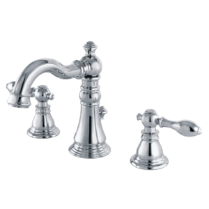 Kingston Heirloom - Polished Chrome - American Classic Two-Handle 3-Hole Deck Mount Widespread Bathroom Faucet with Pop-Up Drain - FSC1971ACL