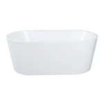 Kingston Sona - Aqua Eden 51-Inch Acrylic Oval Double Ended Freestanding Tub with Drain, Glossy White