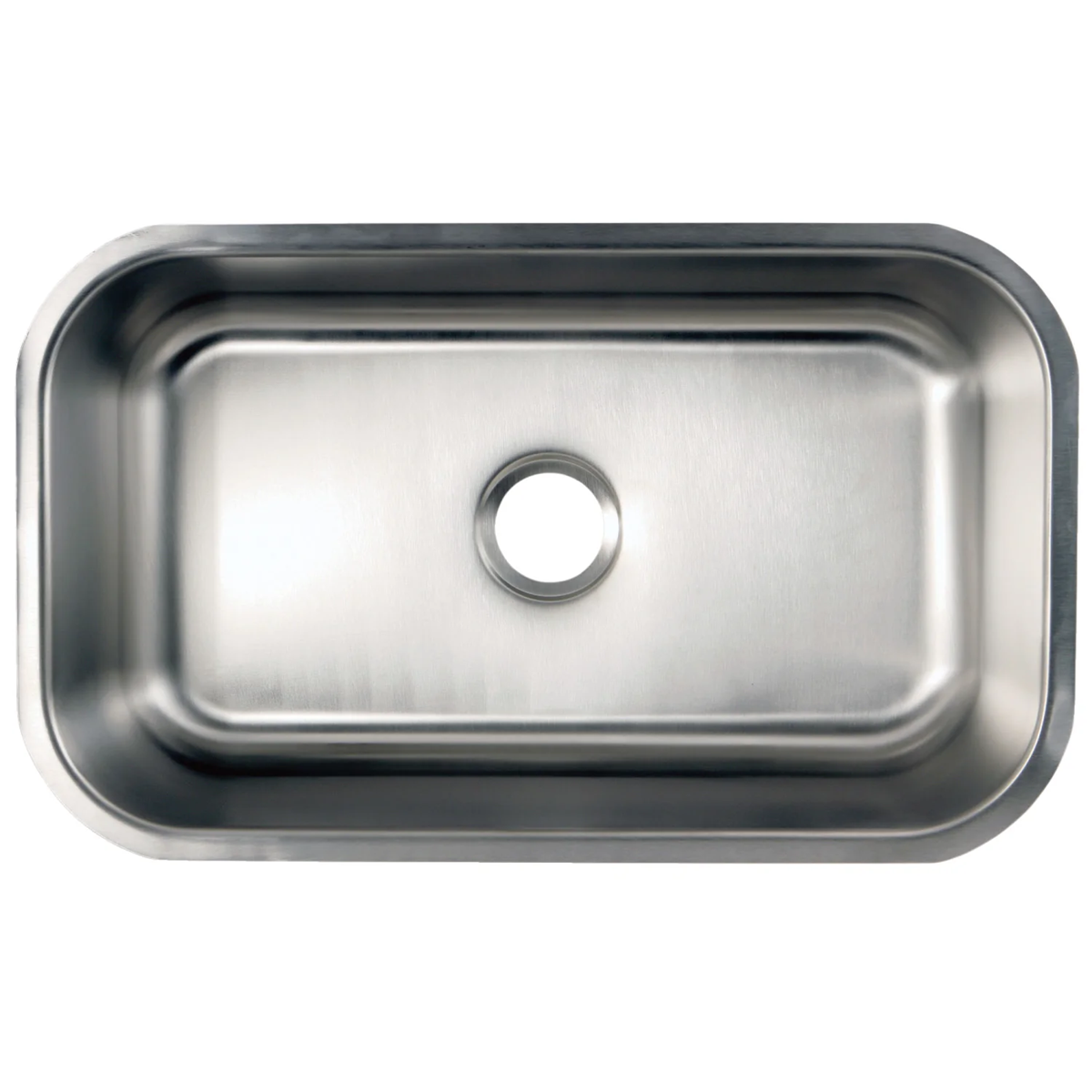 Kingston Loft - Brushed Stainless Steel- 30-Inch Stainless Steel Single Bowl Undermount Kitchen Sink, GKUS3018