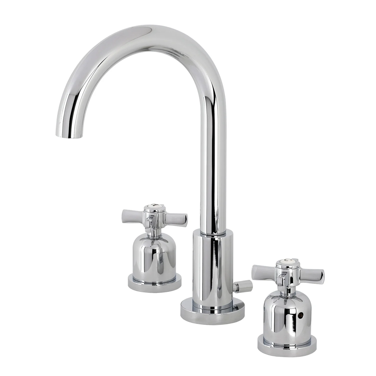 Kingston Sona - Millennium Two-Handle 3-Hole Deck Mount Widespread Bathroom Faucet with Brass Pop-Up - Image 4