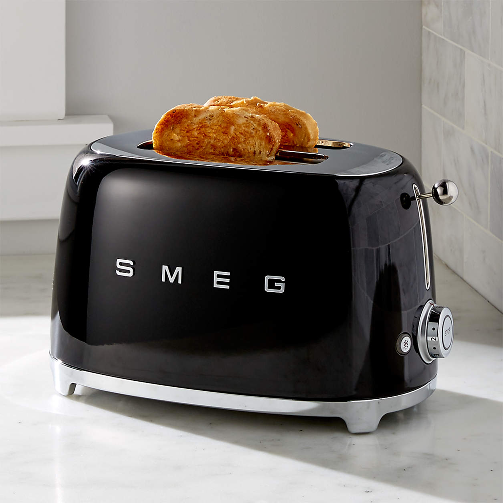 SMEG Black 2-Slice Retro Toaster - Image 4