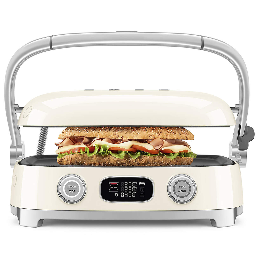SMEG Black Multi Grill - Image 2