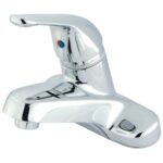 Kingston Tulare - Chatham Single-Handle 3-Hole Deck Mount 4-Inch Centerset Bathroom Faucet, Polished Chrome