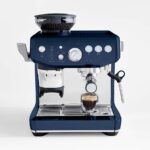 Breville ®Damson Blue Barista Express ® Impress Espresso Machine