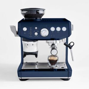 Breville ®Damson Blue Barista Express ® Impress Espresso Machine