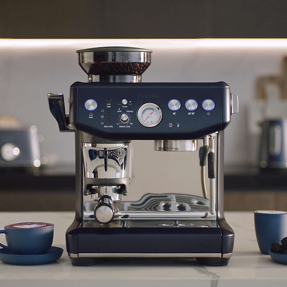 Breville ®Damson Blue Barista Express ® Impress Espresso Machine Breville ®Damson Blue Barista Express ® Impress Espresso Machine - Image 2
