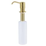 Kingston Tulare - Milano Kitchen Soap Dispenser, Brushed Brass