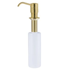 Kingston Tulare - Milano Kitchen Soap Dispenser, Brushed Brass