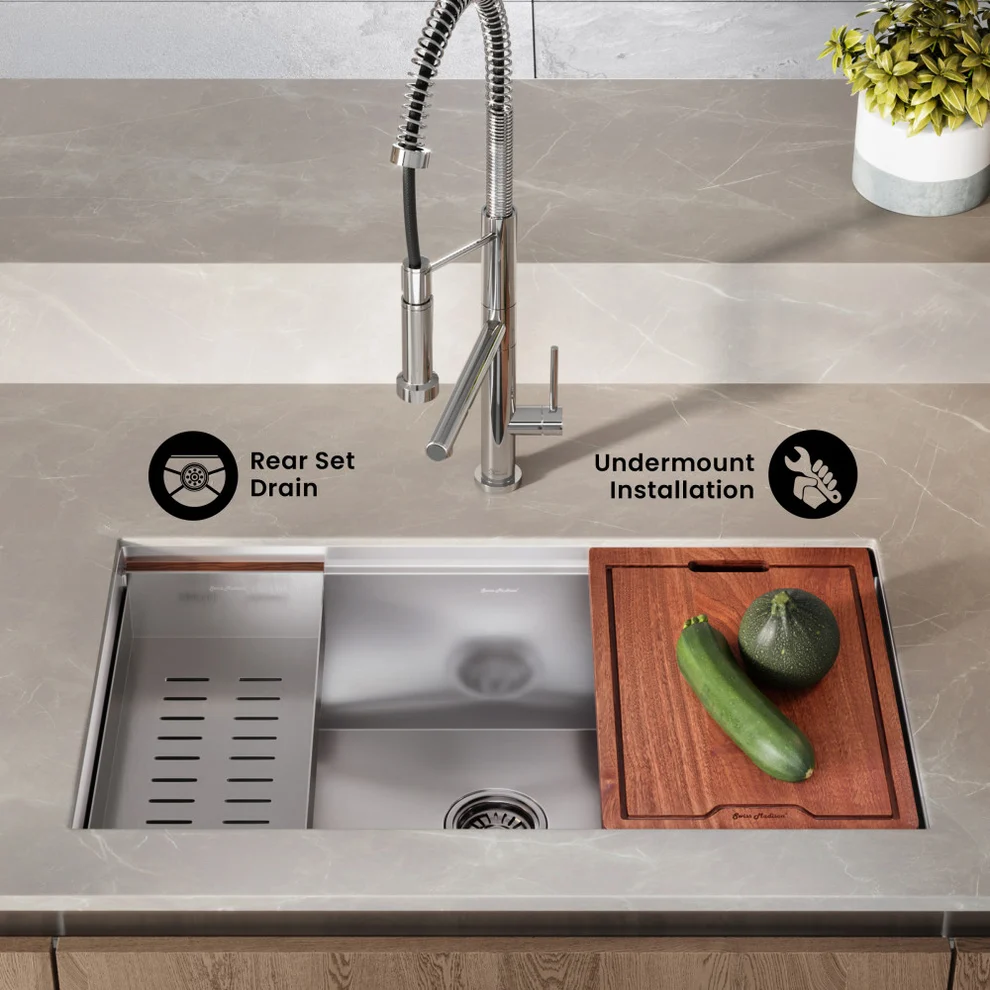 Rivage Undermount Workstation Sink 33x19 Rivage Undermount Workstation Sink 33x19 - Image 4