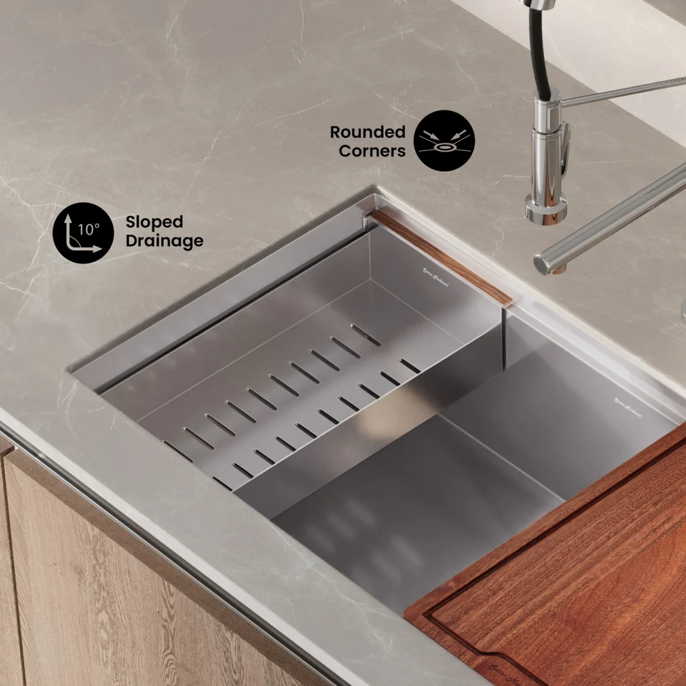 Rivage Undermount Workstation Sink 33x19 Rivage Undermount Workstation Sink 33x19 - Image 7