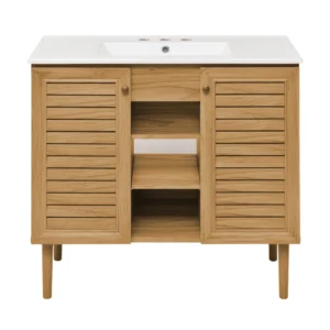 36"  Bron Freestanding Bathroom Vanity - Golden Oak