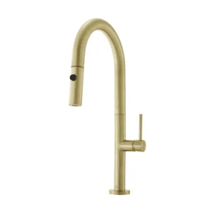 Gold Chalet Pull-Down Kitchen Faucet - Swiss Madison Made Forever